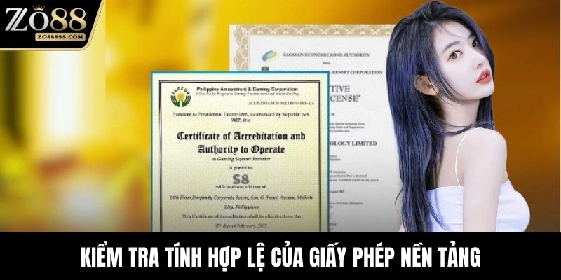 Kiểm tra tính hợp lệ của giấy phép nền tảng